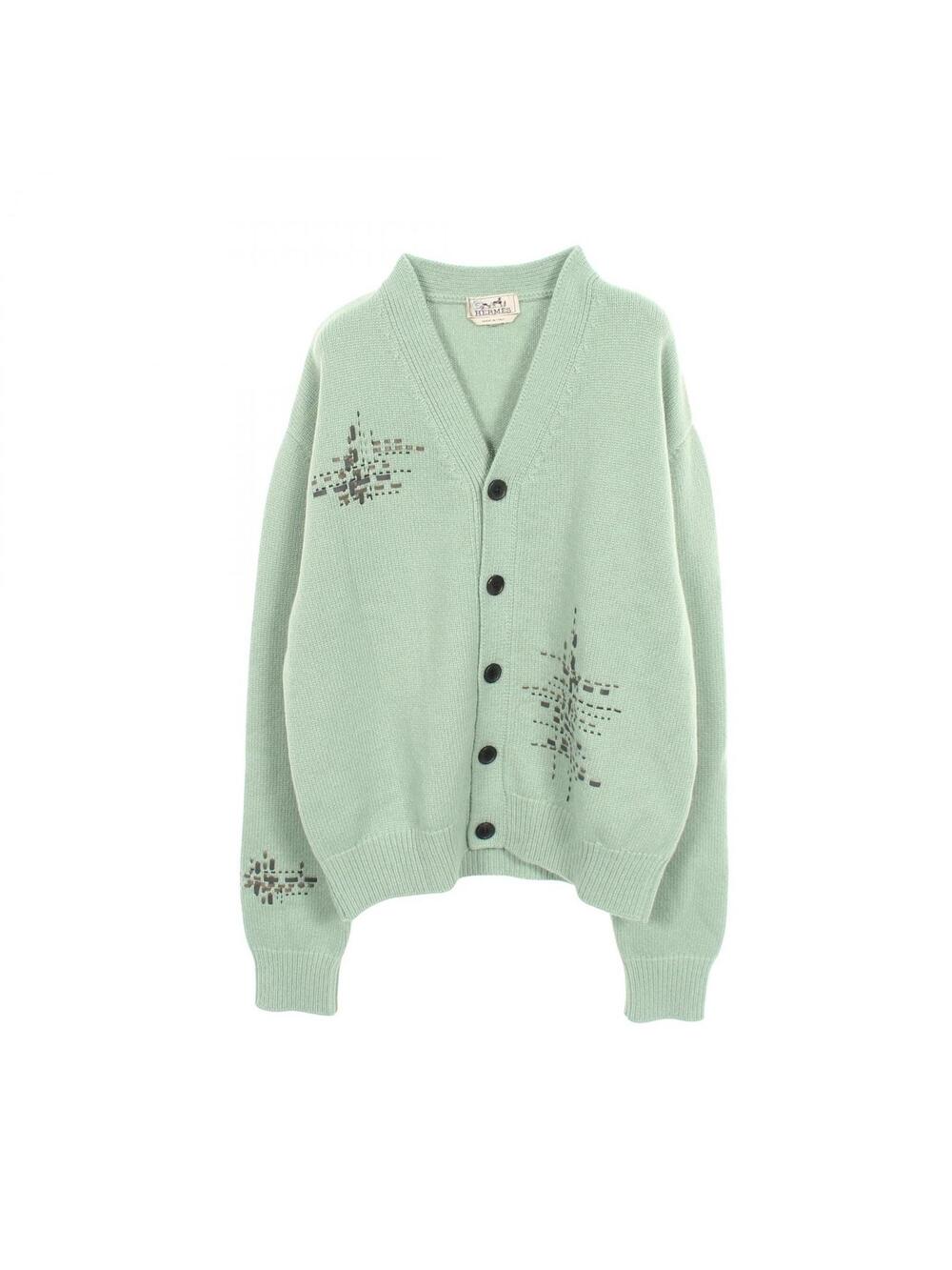Hermes V Neck Cardigan Sweater Long #362768H69B